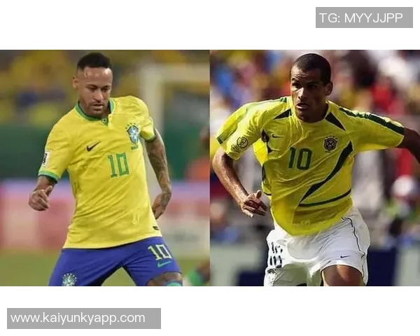 内马尔向里瓦尔多赠送签名球衣并晒合影表达对偶像的敬意